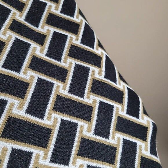 Diane Von Furstenberg Target Size XS Midi Wrap Knit Dress Sleeveless Black - Picture 9 of 11